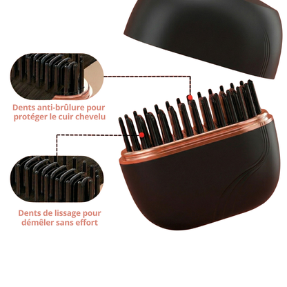 Brosse chauffante lissante