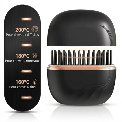 Brosse chauffante lissante